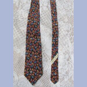 Valentino Cravatte Silk Tie, made in Italy, width 3.5in